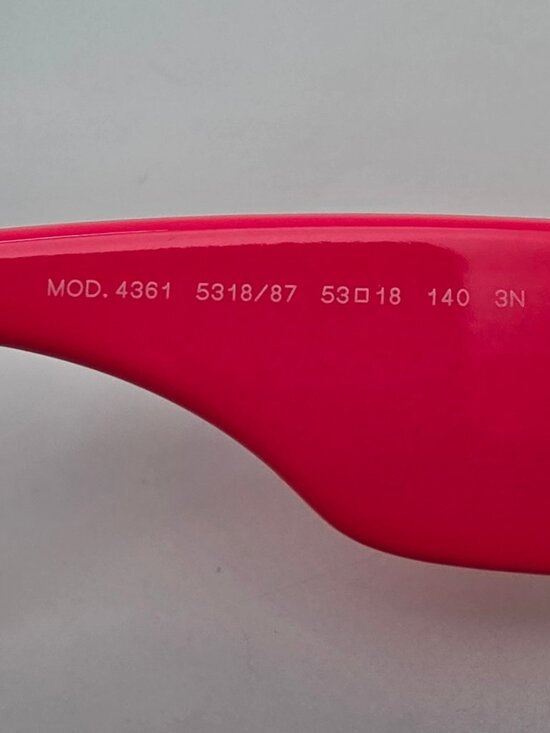 Versace Mod. 4361 5318/87 Neon Hot Pink Gold Medusa Frame Grey Lens Sunglasses main image 12